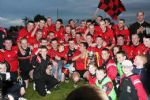 Ahoghill celebrate their win over Randalstown in the Intermediate Football final in Creggan