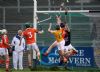 Antrim's Stephen Smith goes high to flick the ball over the bar during the Under 21 semi-final win over Armagh