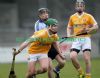 Antrim's Kevin McKeague who played well in a solid Antrim defence in Sunday's Walsh Cup defeat by Dublin