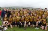 Ballycastle celebatre their win over Loughgiel in the final of the Under 21 Hurling Championship in Armoy