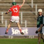 Loughgiel's Benny McCarry celebrates after scoring his team's second goal in Sunday's win over Down champions Ballygalget in the Ulster semi-final at Casement Park. Pic by John McIlwaine