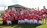 Loughgiel celebrate their win over Cushendall in the North Antrim Feile final in Ballycastle