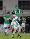 Creggan players jump for joy at the final whistle