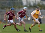 Antrim's Neal McAuley in action during Sunday's win over Westmeath in Mullingar 