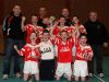 Loughgiel celebrate their win over Ballycastle in the final of the Elliott Sports North Antrim Under 12 Indoor Hurling League