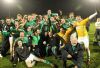 Cargin celebrate their win over Creggan in the Under 21 football final at Casement Park. Pic by John McIlwaine
