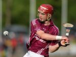 Cushendall's Ryan McCambridge sends over a point during his team's U21 semi-final win over St Kevin's in Dunloy