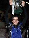 St Pat's captain Karl McKaigue lifts the Mageean Cup after his team's win over St Mary's 