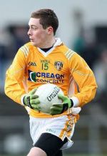 CJ McGourty who scored 3-5 in Antrim's 34 point over Kilkenny at Nowlan Park