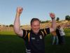 County chairman John McSparran celebrates at the final whistle. Pic courtesy of Ollie McVeigh