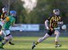 Ballycastle's Gerard Laverty soloes towards goal during the Under 21 semi-final win over Dunloy at Pearse Park. Pic by John McIlwaine