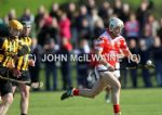 Lougghiel's 'Duck' McFadden sets off on a solo run during Saturday's SHC semi-final win over Ballycastle in Armoy. 