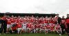 Loughgiel celebrate their win over Sarsfields in the Under 21 Hurling final at Casement Park