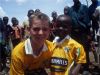 Edmund Rice pupil Kevin McVeagh makes new friends in Zambia.