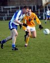 Paul Doherty closes in for a tackle