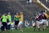 Conor Cunning sends a long ball towards the Galway goals. 