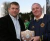 Seamus Elliott receives the Section 1 trophy on behalf of Creggan