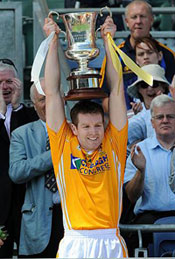 Kevin Brady lifts the Tommy Murphy Cup