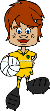 Finn the Saffron Óg Footballer mascot