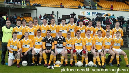 Antrim Minor Footballers lost out to Derry.